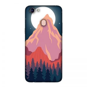 Big Moon and Mountain Oppo F5 Mobile Cover