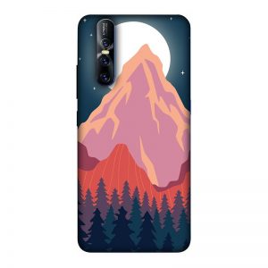 Big Moon and Mountain Vivo V15 Pro Mobile Cover