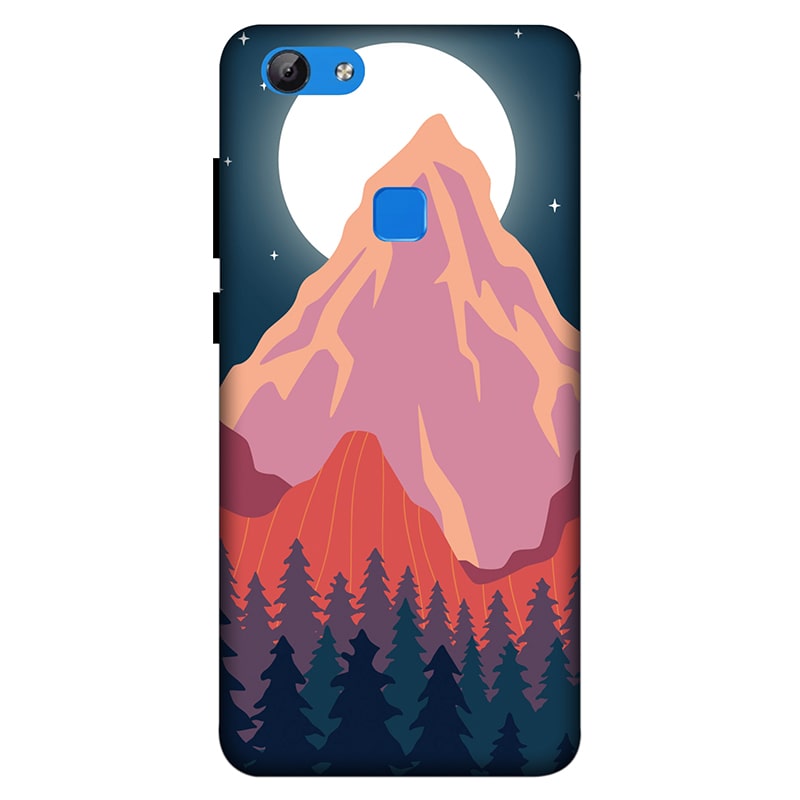 Big Moon and Mountain Vivo V7 Mobile Cover