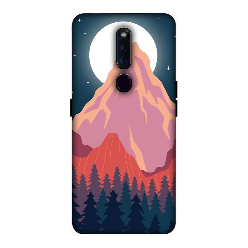 Big Moon and the Mountain Oppo F11 Pro Mobile Cover