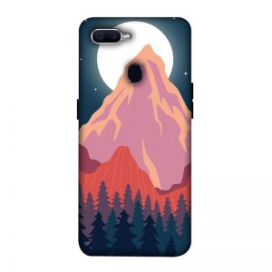 Big Moon and the Mountain Oppo F9 Pro Mobile Cover