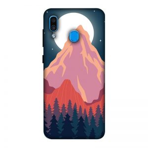 Big Moon and the Mountain Samsung A30 Mobile Cover