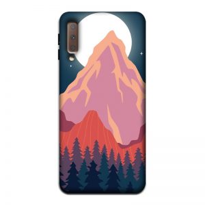 Big Moon and the Mountain Samsung A7 2018 Mobile Cover