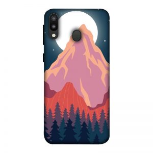 Big Moon and the Mountain Samsung M20 Mobile Cover