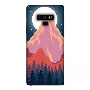 Big Moon and the Mountain Samsung Galaxy Note 9 Mobile Cover