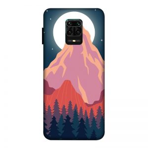 Big Moon and the Mountain Redmi Note 9 Pro Max Mobile Cover