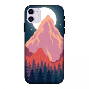 Big Moon and the Mountain iPhone 11 Mobile Cover