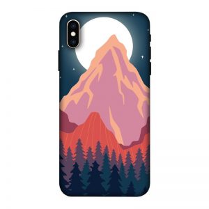 Big Moon and the Mountain iPhone XS Max Mobile Cover