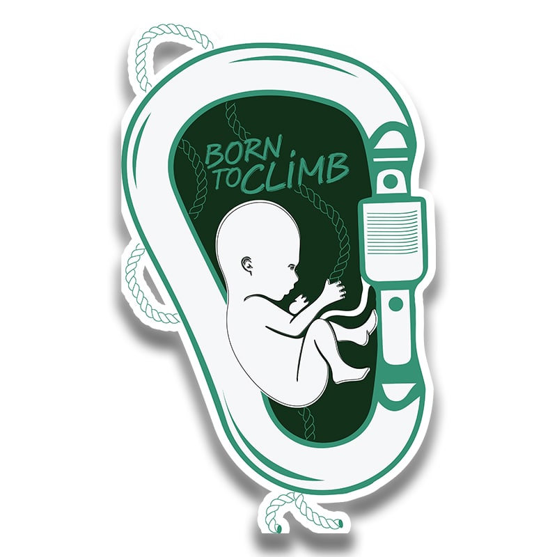Born to Climb Sticker
