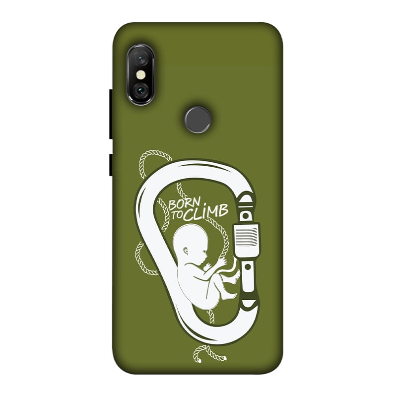 Born to Climb Redmi Note 6 Pro mobile Cover