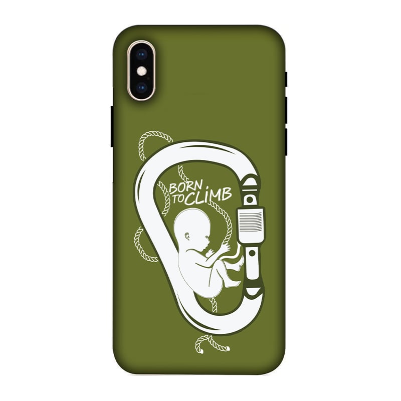 Born to Climb iPhone XS Mobile Cover
