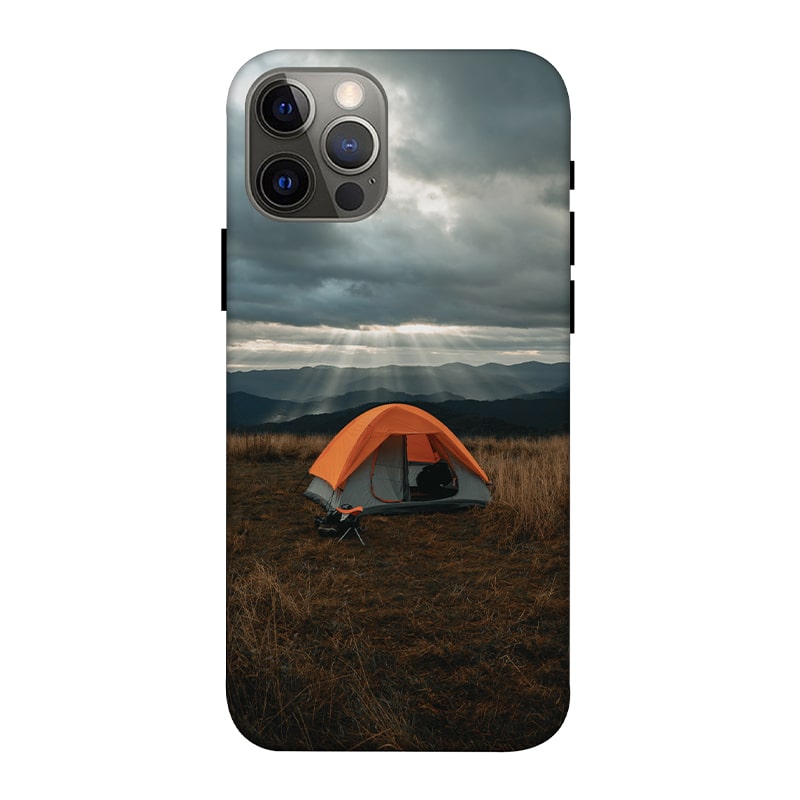 Camp and Tent iPhone 12 Pro Mobile Cover