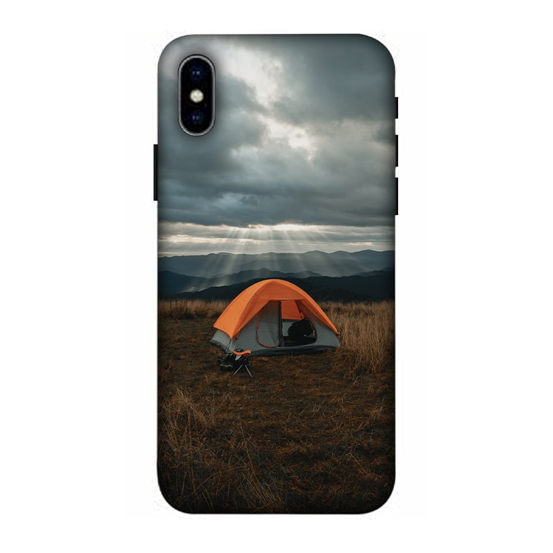 Camp and Tent iPhone X Mobile Cover