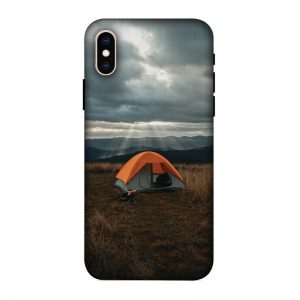 Camp and Tent iPhone XS Mobile Cover