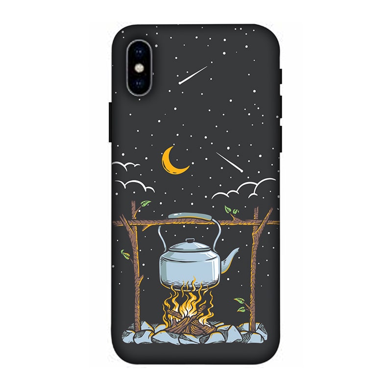 Campfire iPhone X Mobile Cover