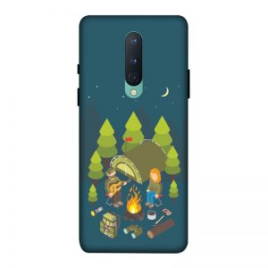 Camping Couple OnePlus 8 Mobile Cover