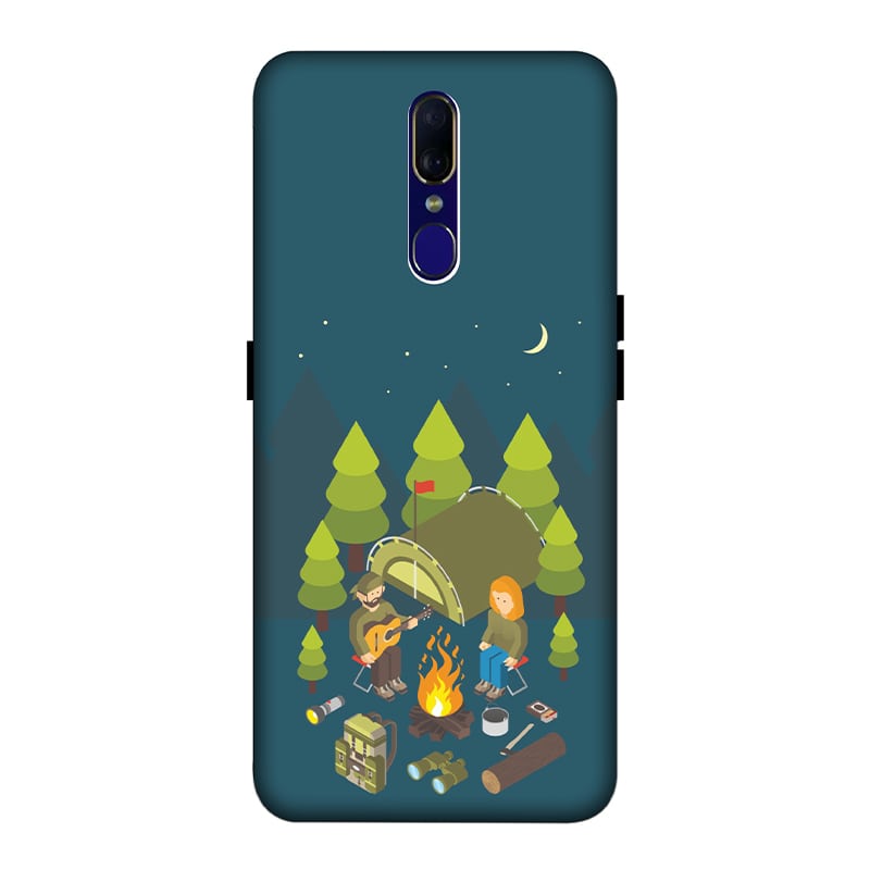 Camping Couple Oppo F11 mobile Cover
