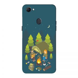 Camping Couple Oppo F7 Mobile Cover
