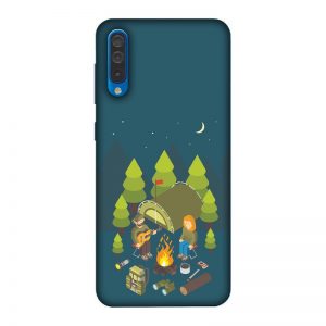 Camping Couple Samsung A50 Mobile Cover