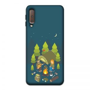 Camping Couple Samsung A7 2018 Mobile Cover