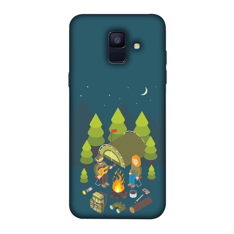 Camping Couple Samsung Galaxy A6 Mobile Cover