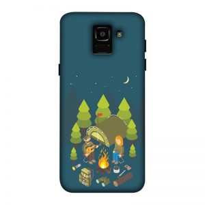 Camping Couple Samsung J6 Mobile Cover
