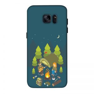 Camping Couple Samsung Galaxy S7 Edge Mobile Cover
