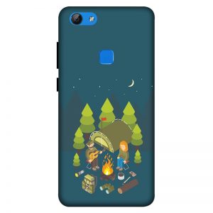 Camping Couple Vivo V7 Mobile Cover