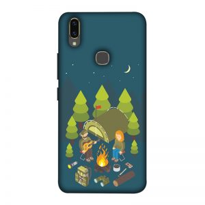 Camping Couple Vivo V9 Mobile Cover