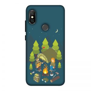 Camping Couple Redmi Note 6 Pro mobile Cover