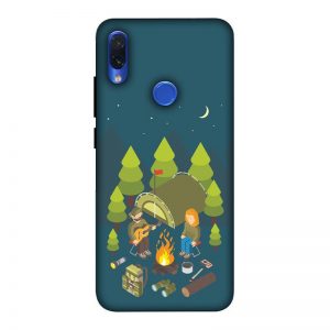 Camping Couple Redmi Note 7 Mobile Cover