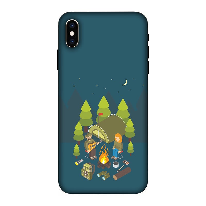 Camping Couple iPhone XS Max Mobile Cover