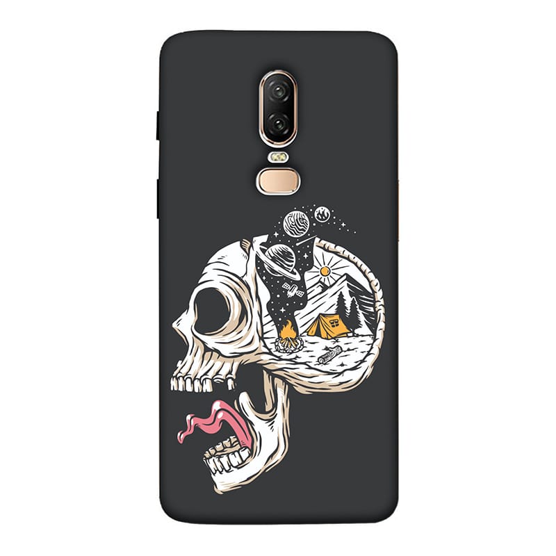Camping in Head OnePlus 6 Mobile Cover