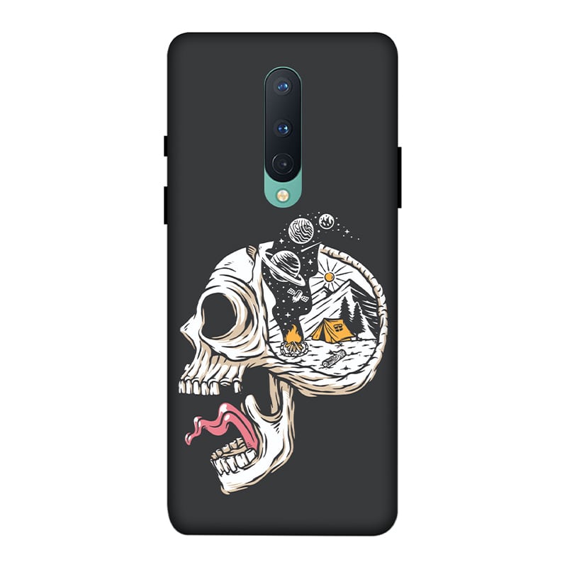 Camping in Head OnePlus 8 Mobile Cover