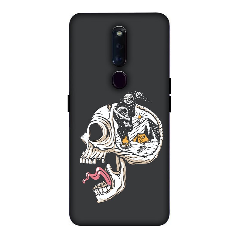 Camping in Head Oppo F11 Pro Mobile Cover
