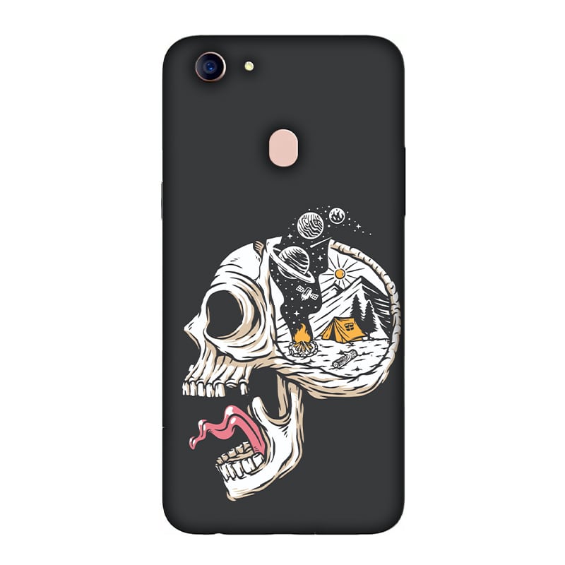 Camping in Head Oppo F5 Mobile Cover