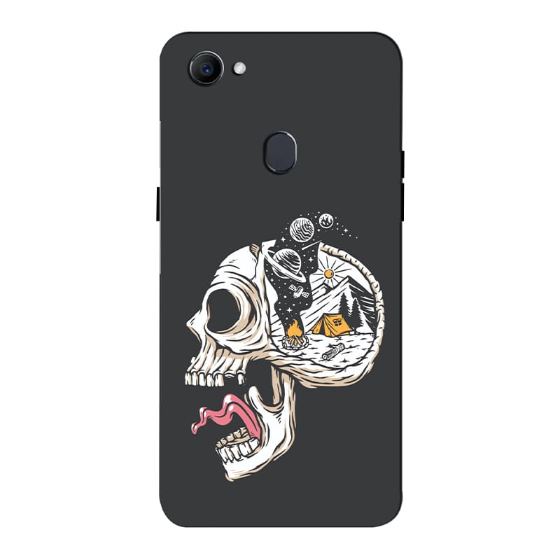 Camping in Head Oppo F7 Mobile Cover