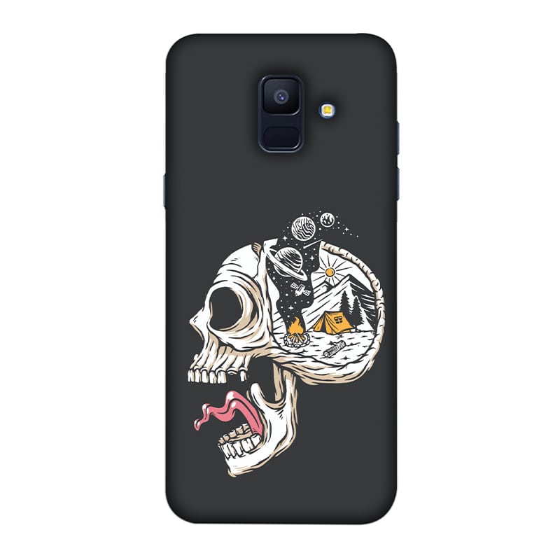 Camping in Head Samsung Galaxy A6 Mobile Cover