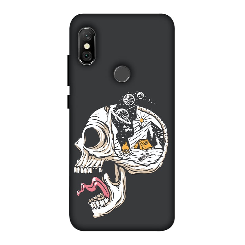 Camping in Head Redmi Note 6 Pro mobile Cover
