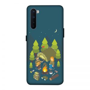 Camping Couple OnePlus Nord Mobile Cover