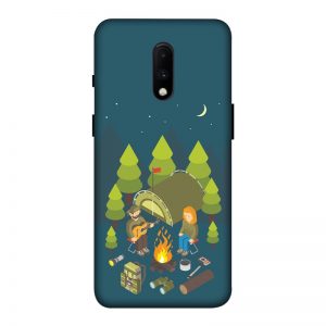 Couple Camping OnePlus 7 Mobile Cover