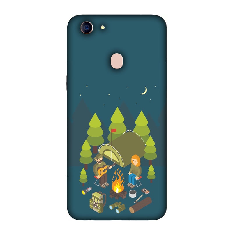 Couple Camping Oppo F5 Mobile Cover