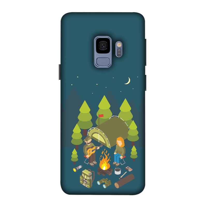Couple Camping Samsung Galaxy S9 Mobile Cover