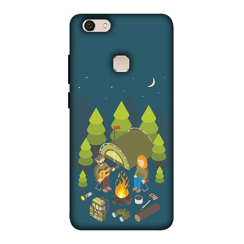 Couple Camping Vivo V7 Plus Mobile Cover