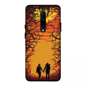Couple in Forest OnePlus 7 Pro Mobile Cover