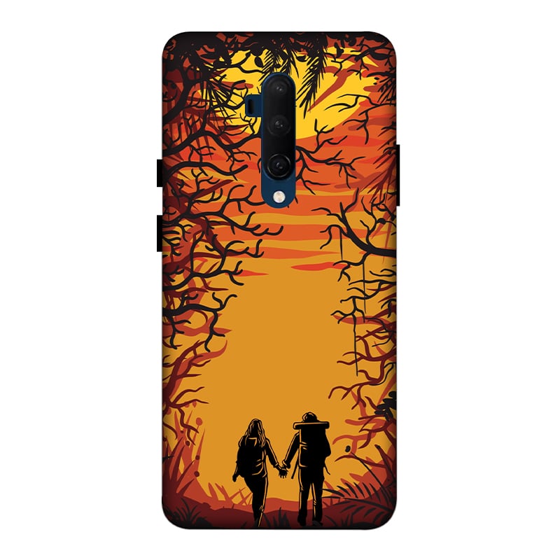 Couple in Forest OnePlus 7T Pro Mobile Cover
