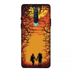 Couple in Forest OnePlus 8 Mobile Cover