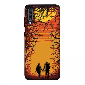 Couple in Forest Samsung A70 Mobile Cover
