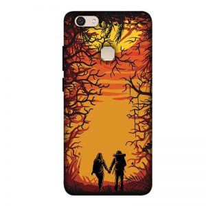 Couple in Forest Vivo V7 Plus Mobile Cover