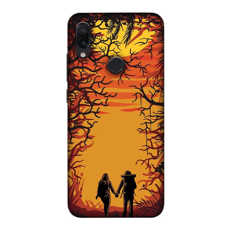 Couple in Forest Redmi Note 7 Pro Mobile Cover